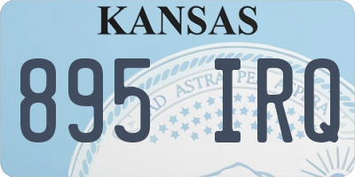 KS license plate 895IRQ