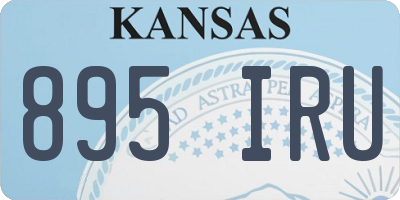 KS license plate 895IRU