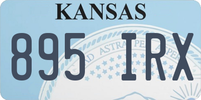 KS license plate 895IRX