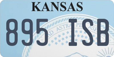 KS license plate 895ISB