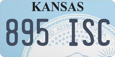 KS license plate 895ISC