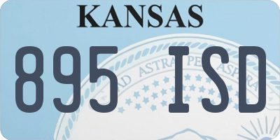 KS license plate 895ISD