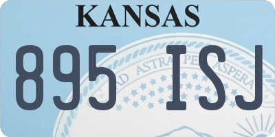 KS license plate 895ISJ