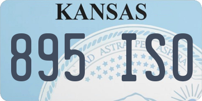 KS license plate 895ISO