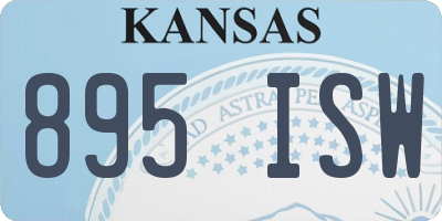 KS license plate 895ISW