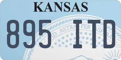 KS license plate 895ITD