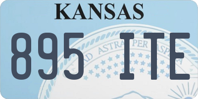KS license plate 895ITE