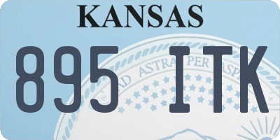 KS license plate 895ITK