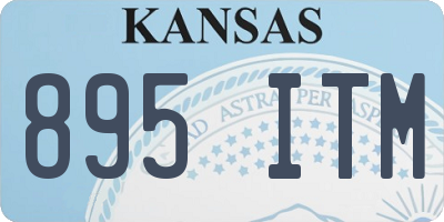 KS license plate 895ITM