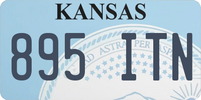 KS license plate 895ITN