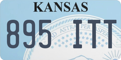 KS license plate 895ITT