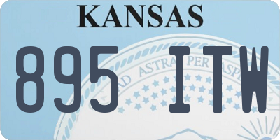 KS license plate 895ITW