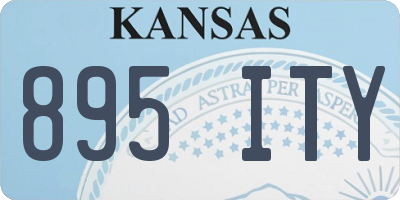 KS license plate 895ITY