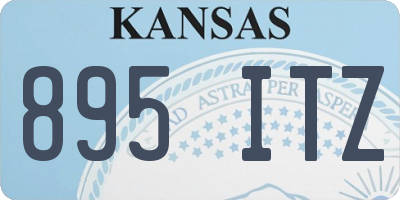 KS license plate 895ITZ