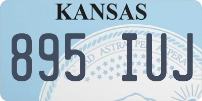 KS license plate 895IUJ