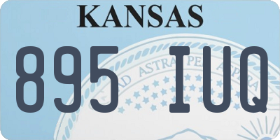 KS license plate 895IUQ