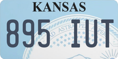 KS license plate 895IUT