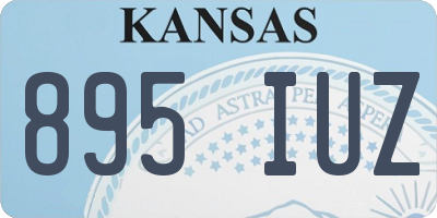 KS license plate 895IUZ