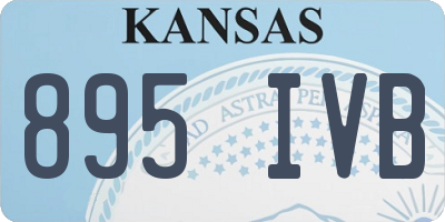 KS license plate 895IVB