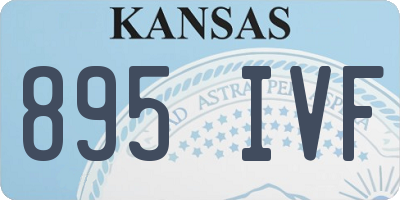 KS license plate 895IVF