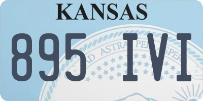 KS license plate 895IVI