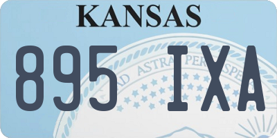 KS license plate 895IXA