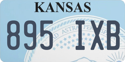 KS license plate 895IXB