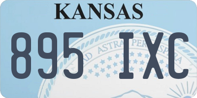 KS license plate 895IXC
