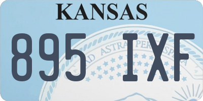 KS license plate 895IXF