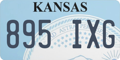 KS license plate 895IXG