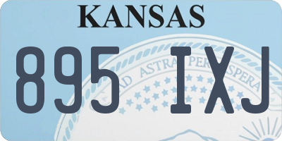 KS license plate 895IXJ