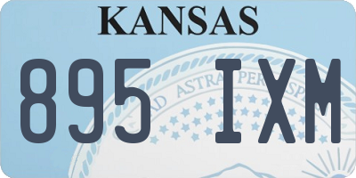 KS license plate 895IXM