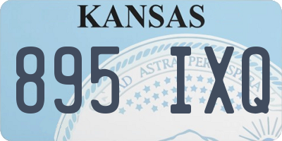 KS license plate 895IXQ