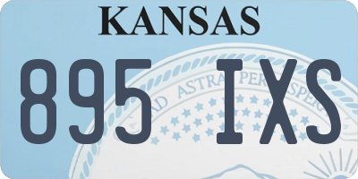 KS license plate 895IXS