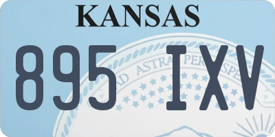 KS license plate 895IXV