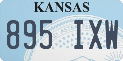KS license plate 895IXW