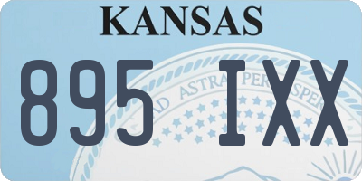 KS license plate 895IXX