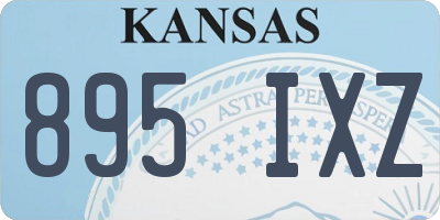 KS license plate 895IXZ