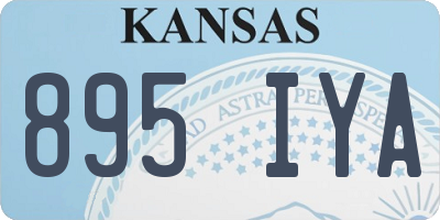 KS license plate 895IYA