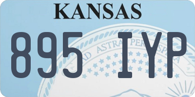 KS license plate 895IYP