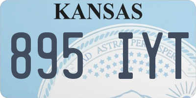 KS license plate 895IYT