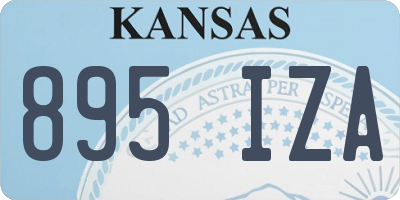 KS license plate 895IZA