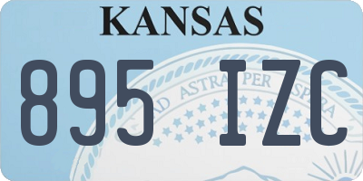 KS license plate 895IZC