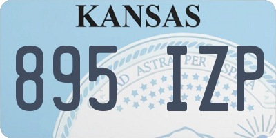 KS license plate 895IZP