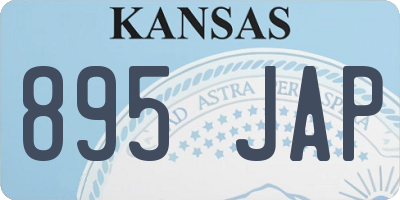 KS license plate 895JAP