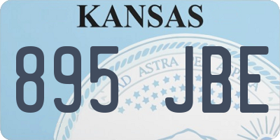KS license plate 895JBE