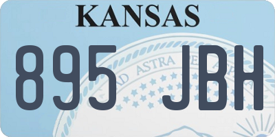 KS license plate 895JBH
