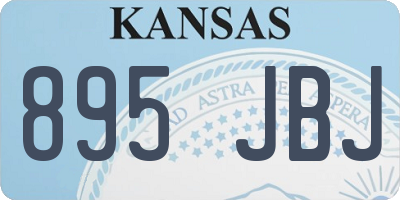 KS license plate 895JBJ
