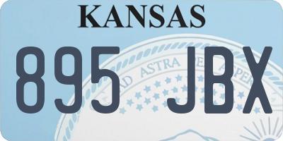 KS license plate 895JBX