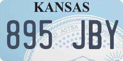 KS license plate 895JBY
